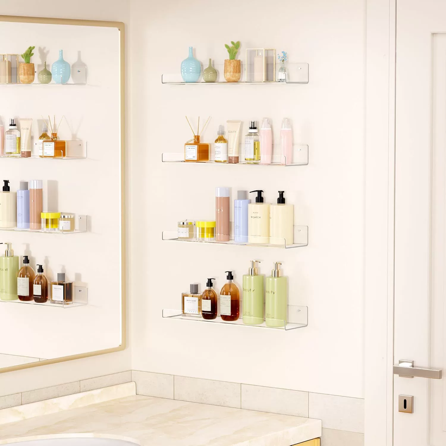 Spice Rack Wall-mounted Storage Rack No-drill Acrylic — spice rack wholesale pick on SpiceShelf