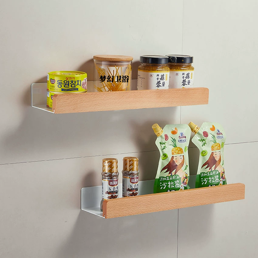 Spice Rack Wall-mounted Storage Rack Solid Wood No-drill — spice rack wholesale pick on SpiceShelf