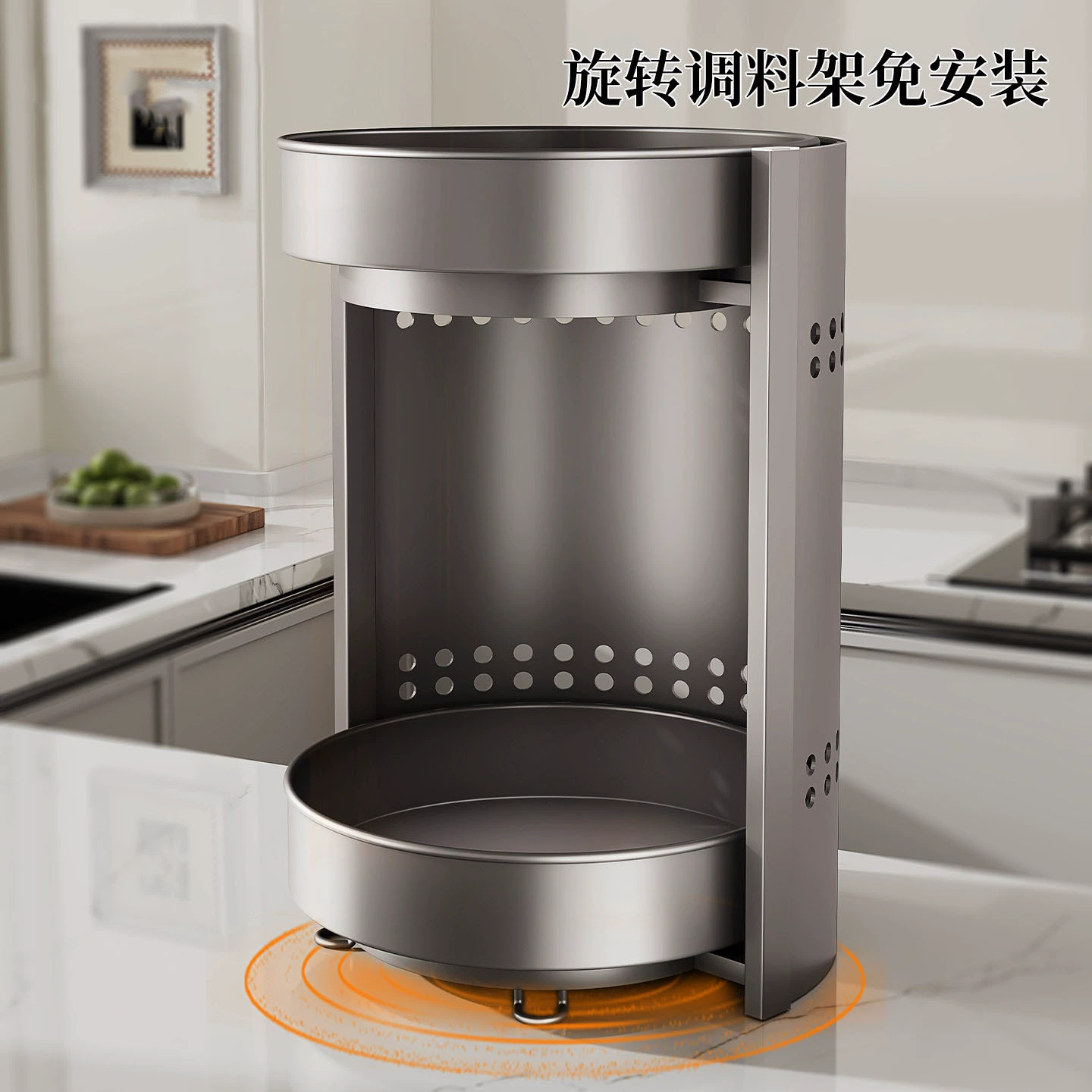 Storage Rack Countertop Rotating Home — spice rack wholesale pick on SpiceShelf