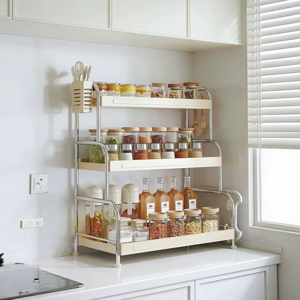 Storage Rack Stainless Steel Countertop Desktop Kitchen — spice rack wholesale pick on SpiceShelf