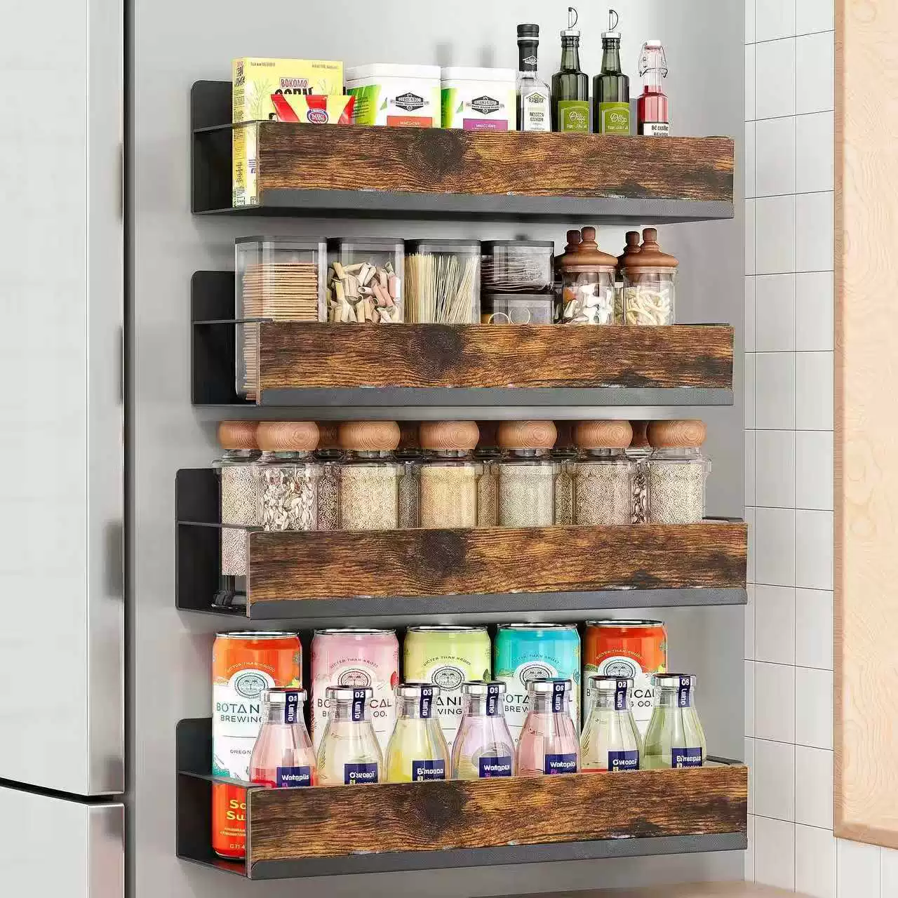 Spice Rack Magnetic Shelf Rack No-drill Kitchen — spice rack wholesale pick on SpiceShelf