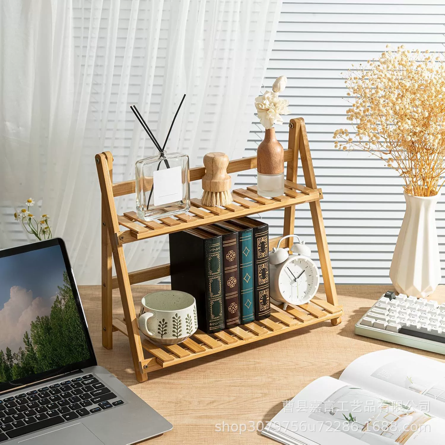Storage Rack Solid Wood Multi-tier Two-tier Desktop — spice rack wholesale pick on SpiceShelf
