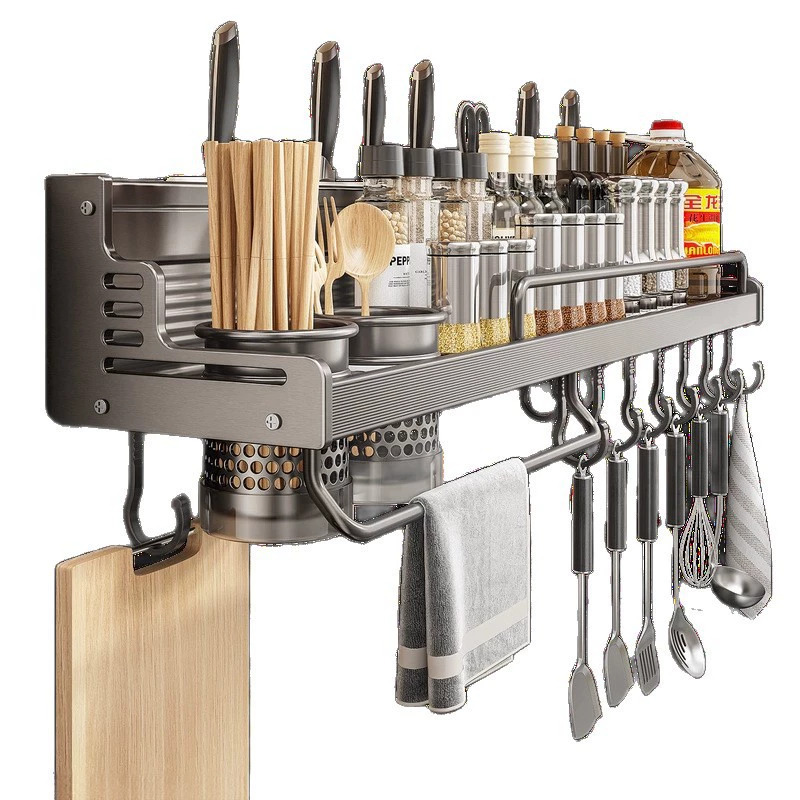 Wall-mounted Shelf Rack No-drill Kitchen Home — spice rack wholesale pick on SpiceShelf