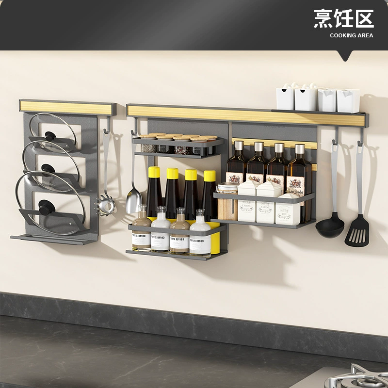 Wall-mounted Shelf Rack Wear-resistant No-drill Kitchen — spice rack wholesale pick on SpiceShelf
