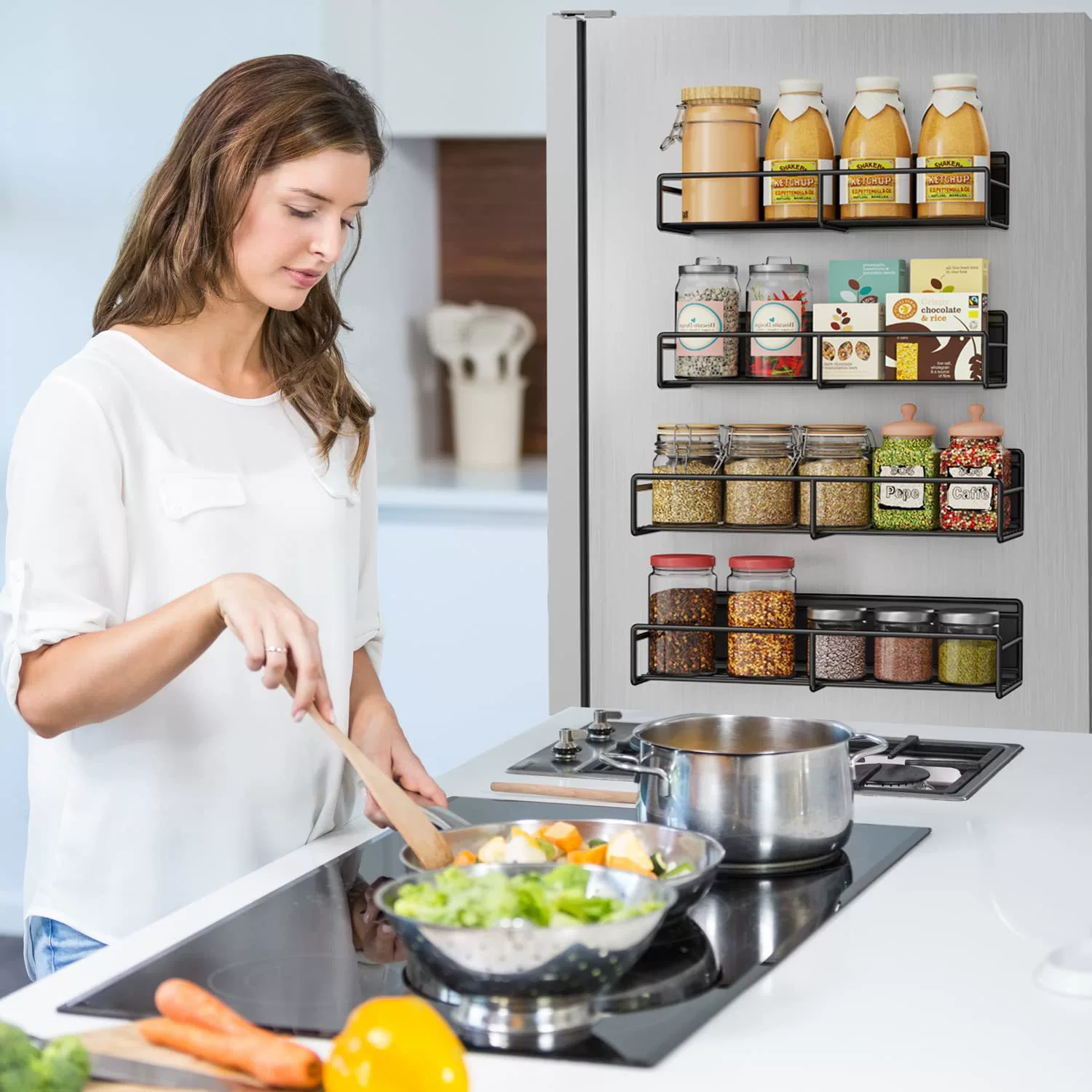 Magnetic Storage Rack Kitchen Spice — spice rack wholesale pick on SpiceShelf