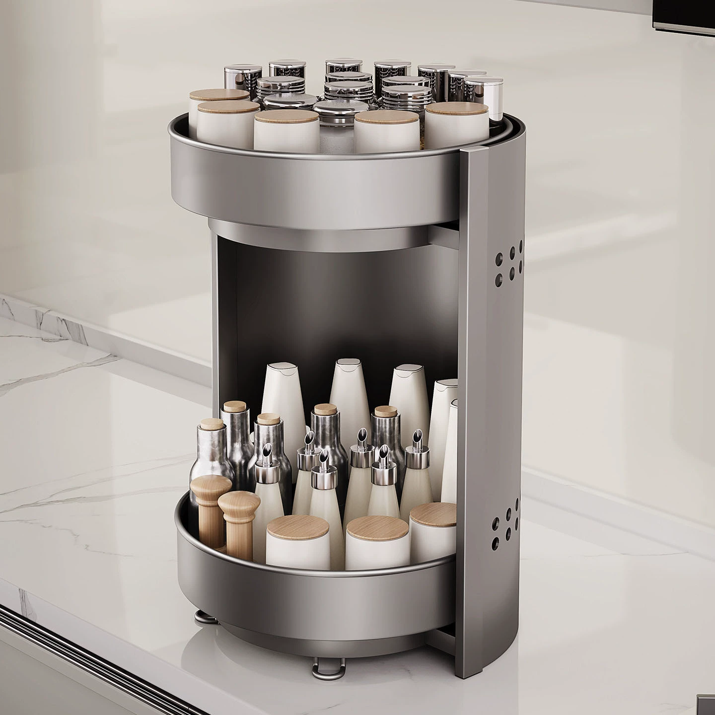 Storage Rack Countertop Rotating Home — spice rack wholesale pick on SpiceShelf