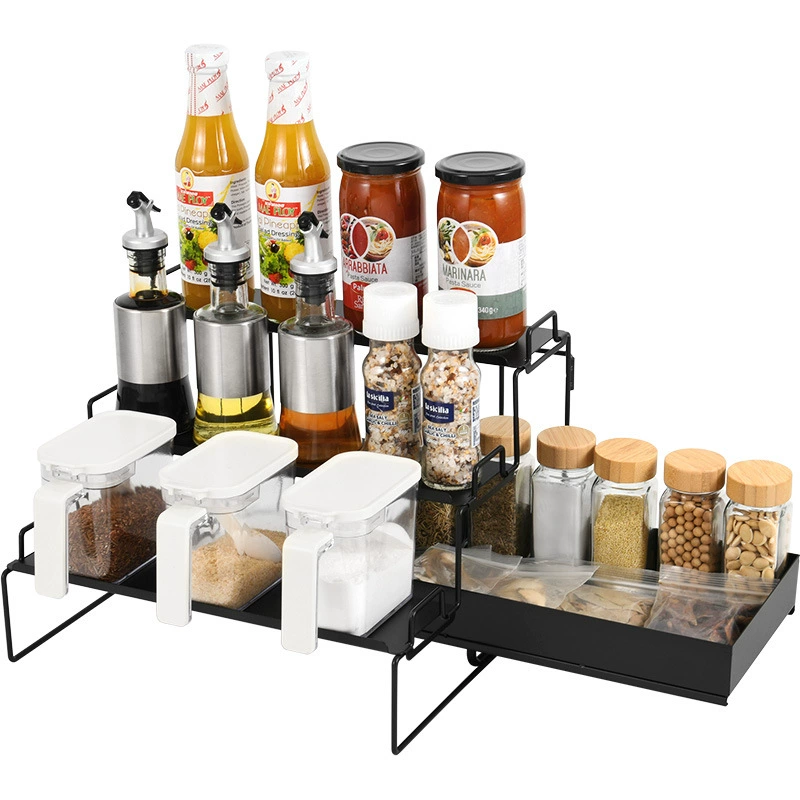 Spice Rack Shelf Rack Three-tier Countertop Foldable — spice rack wholesale pick on SpiceShelf